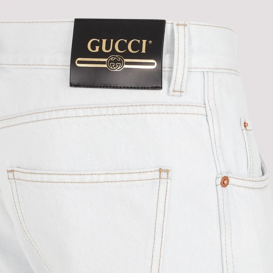 Gucci Tapered Denim Pants 408637.XDCNF-4009 LIGHT BLUE | IlDuomo