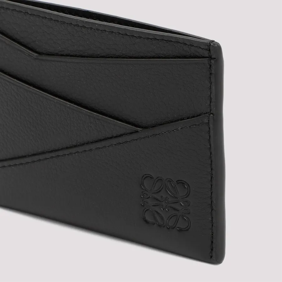 Loewe Puzzle Edge Plain Cardholder C510Q77X02-1100 BLACK | IlDuomo