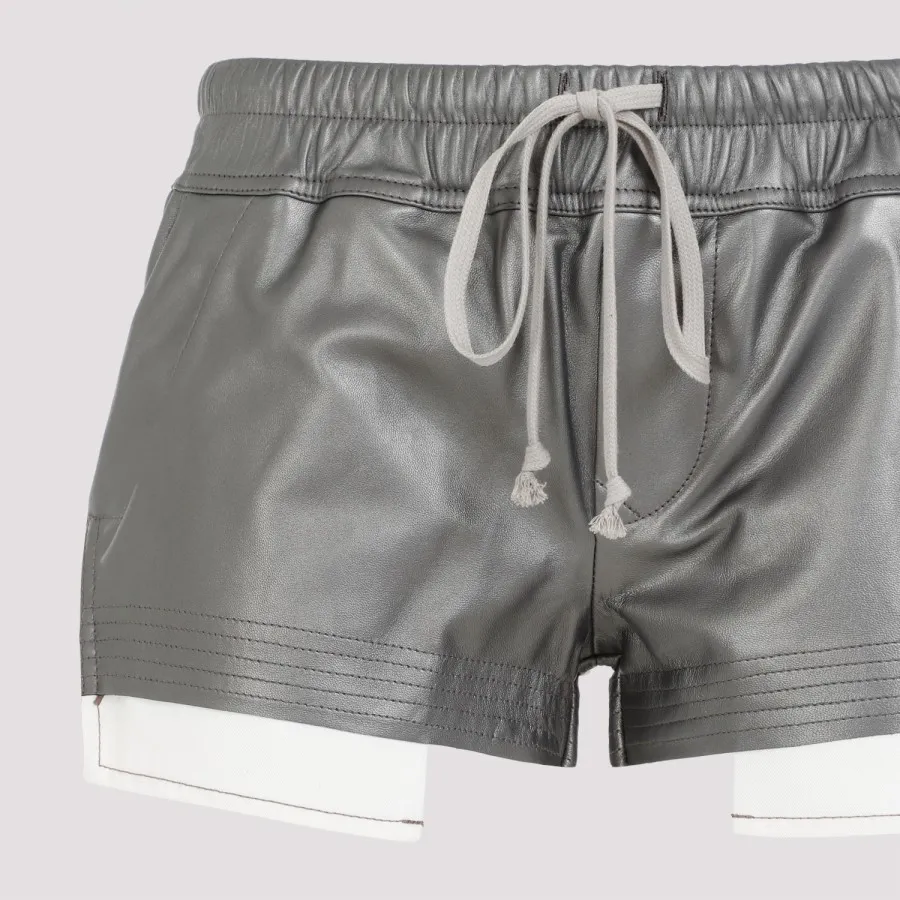 Rick Owens Fog Boxers Metallic Leather RP01D2316.LLPM-68 GUN