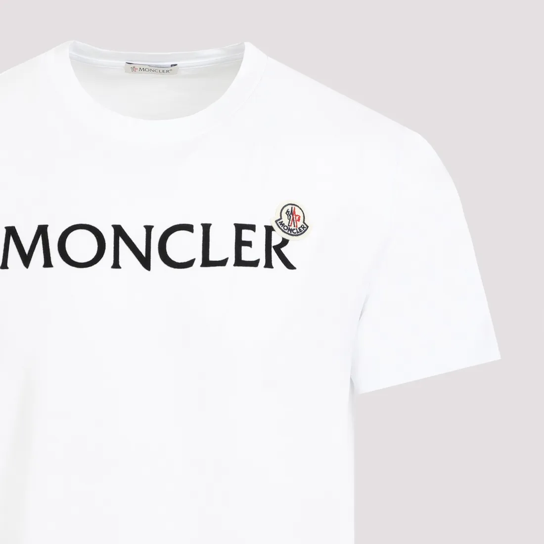 Moncler Cotton T-Shirt 8C00057.8390T-001 WHITE | IlDuomo