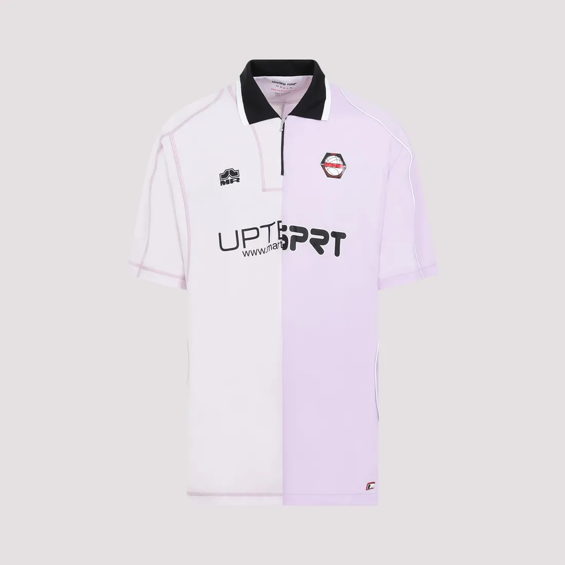 Martin Rose Half and Half Football Top MRSS24139-LILAC LILAC | IlDuomo