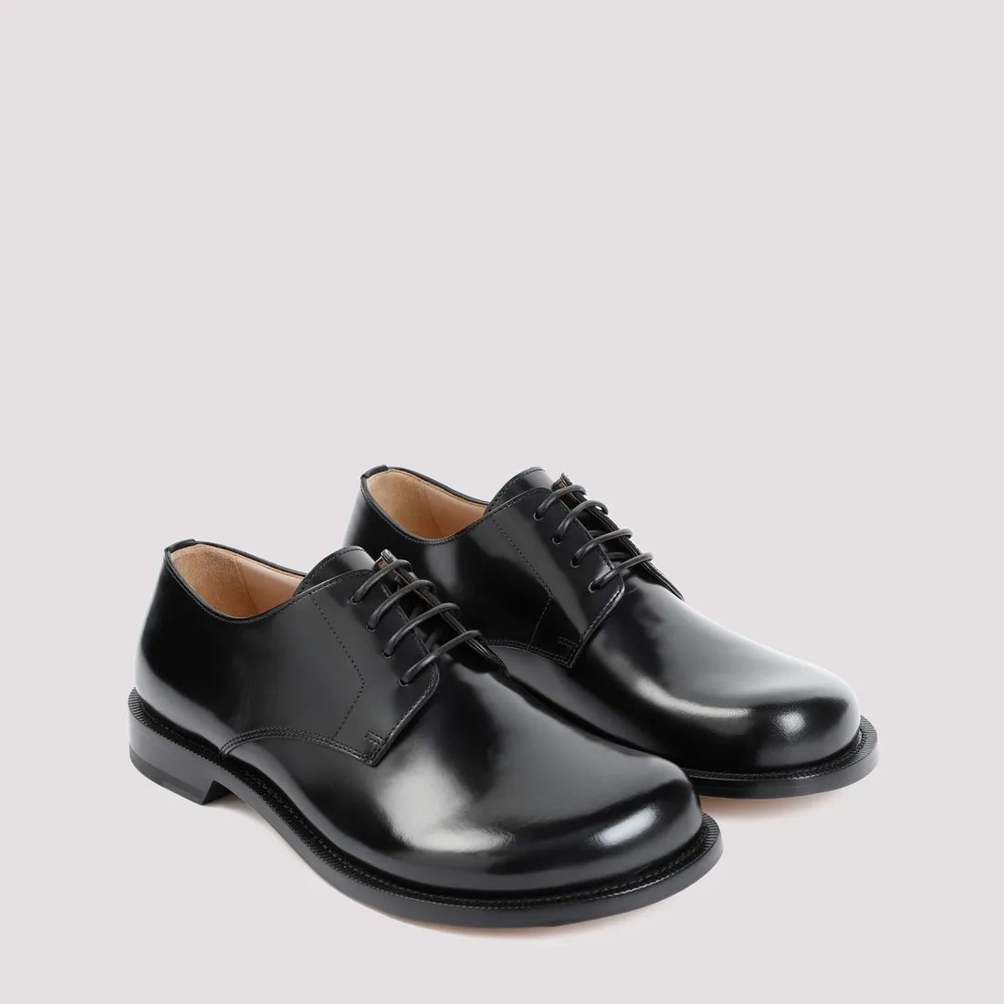 【未使用】LOEWE zapatos oxford shoe Loewe Terrace Lace-up Shoes M815284X02-1100 BLACK | IlDuomo