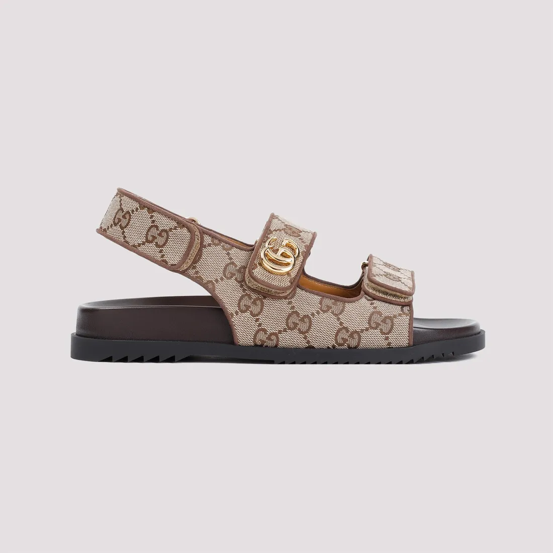 Gucci Moritz GG Sandals 771575.G1730-9755 BEIGE EBONY N | IlDuomo