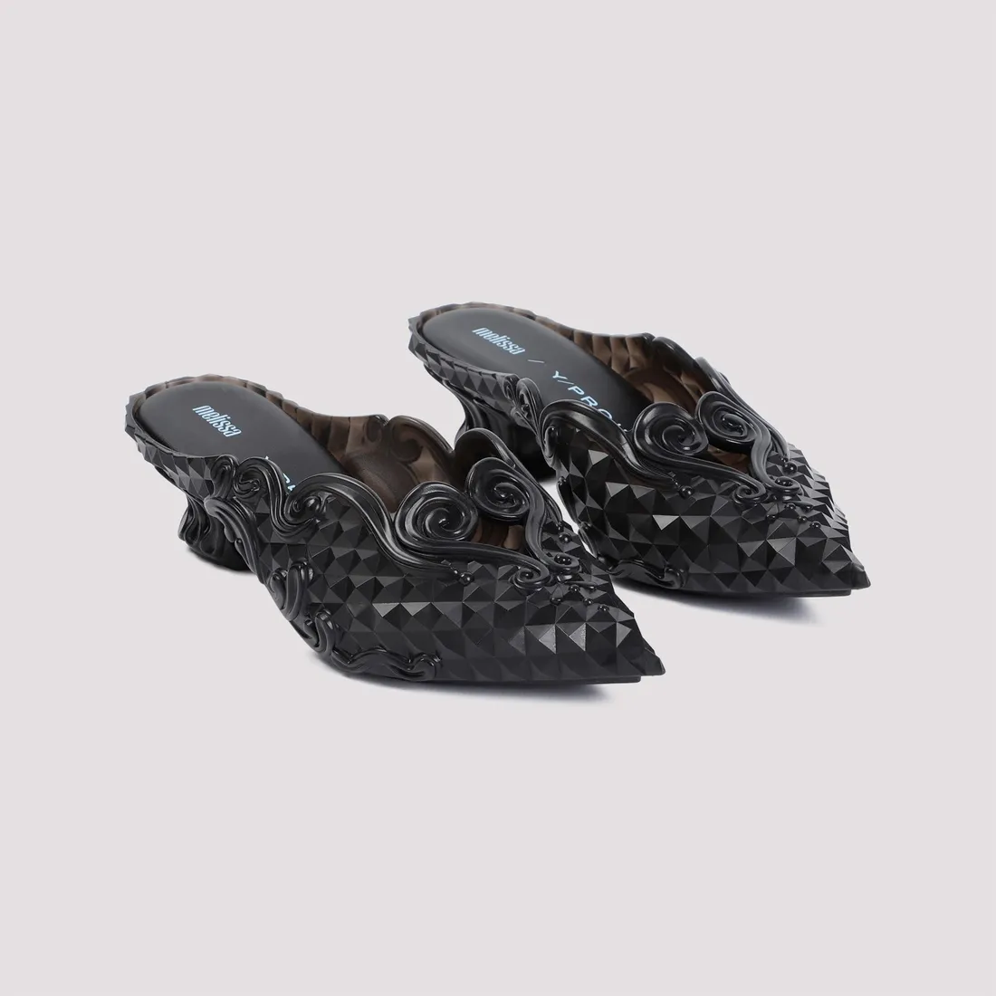 Y Project Melissa Pointed Mules 530PU003.P01-BLACK | IlDuomo