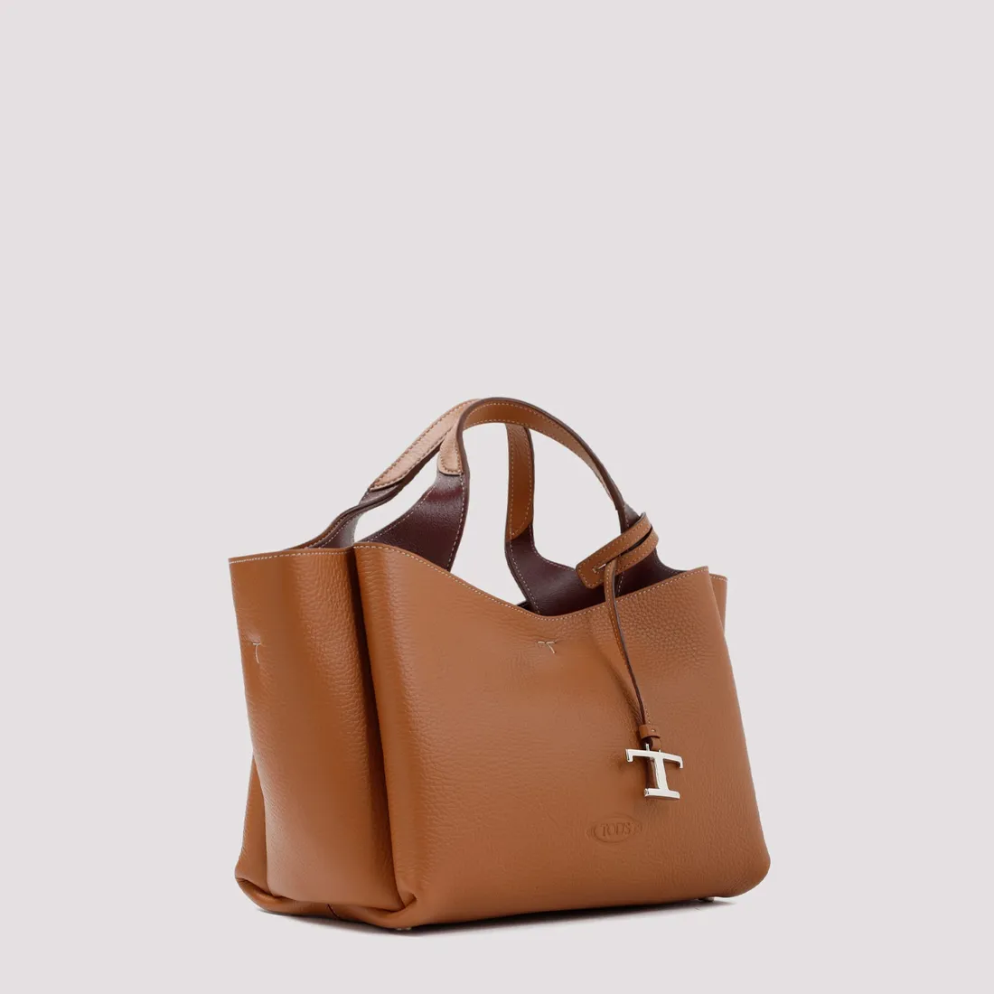 Tod`s Bauletto Sacca Grained Leather Bag XBWAPAFL100QRI9P13