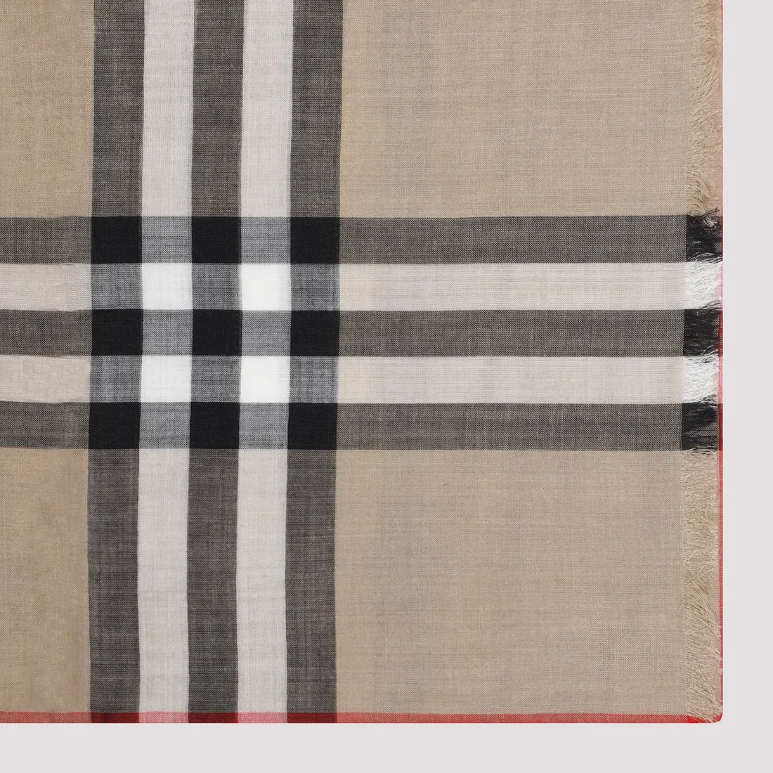 Burberry Wool and Silk Check Scarf 8078779-A7026 ARCHIVE