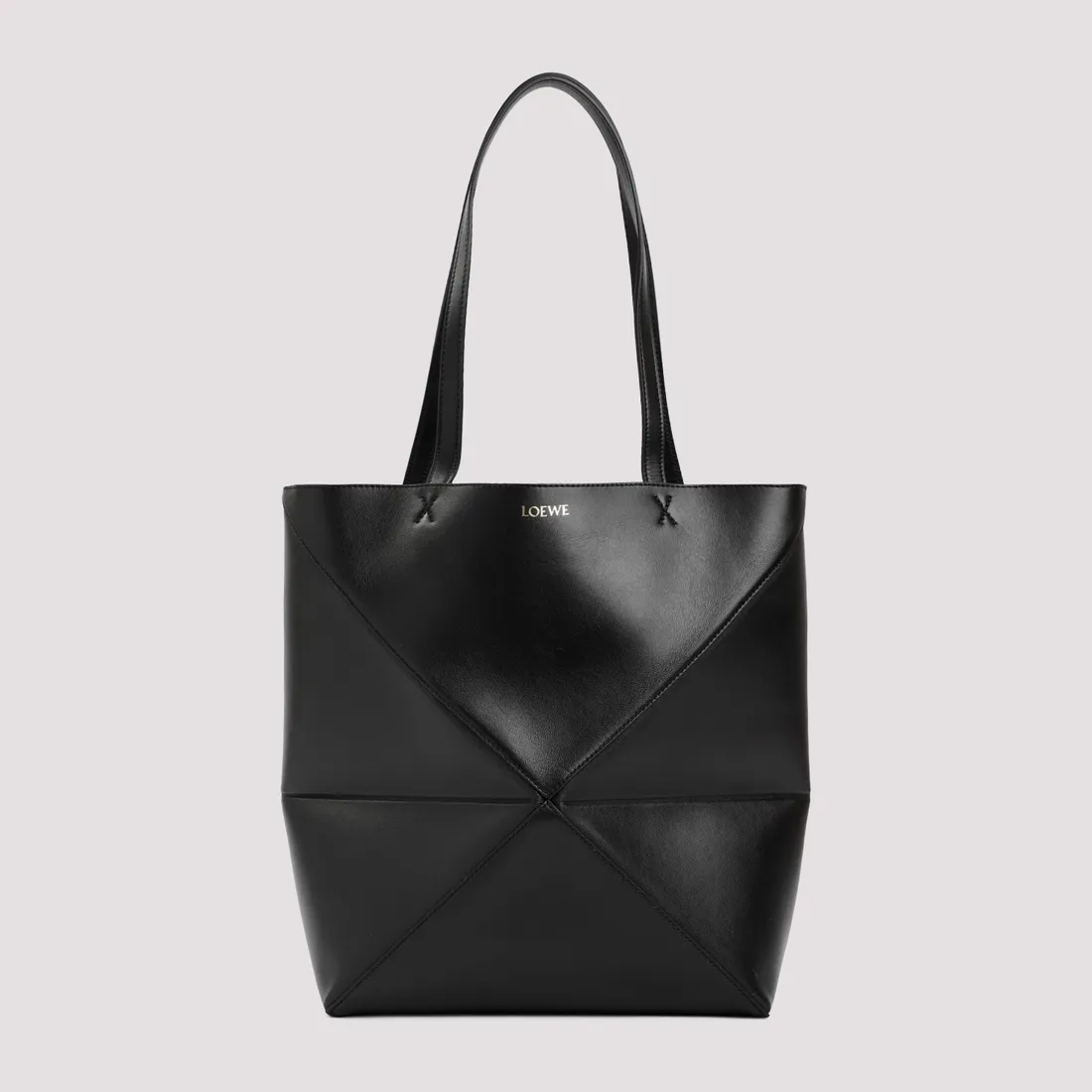 Loewe Puzzle Fold Medium Tote A657G50X01-1100 BLACK | IlDuomo