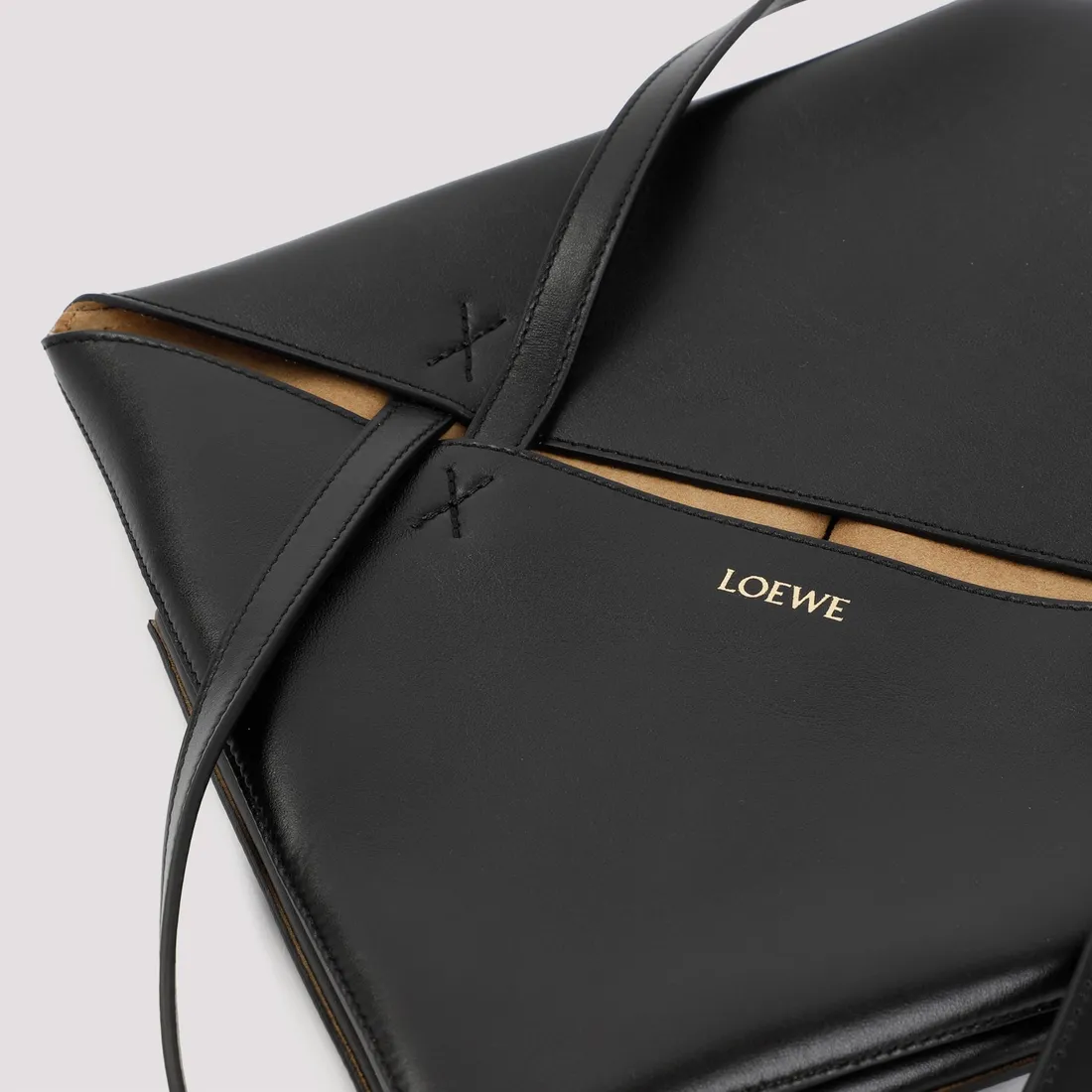 Loewe Puzzle Fold Medium Tote A657G50X01-1100 BLACK | IlDuomo