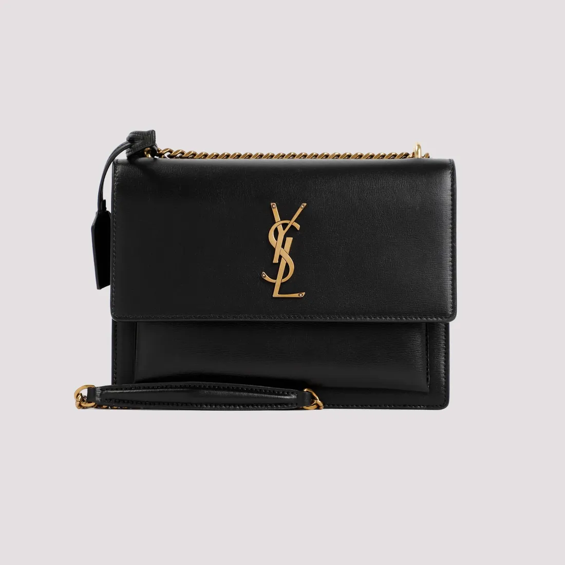 Saint Laurent Sunset Medium Chain Bag 442906.D420W-1000 NERO | IlDuomo