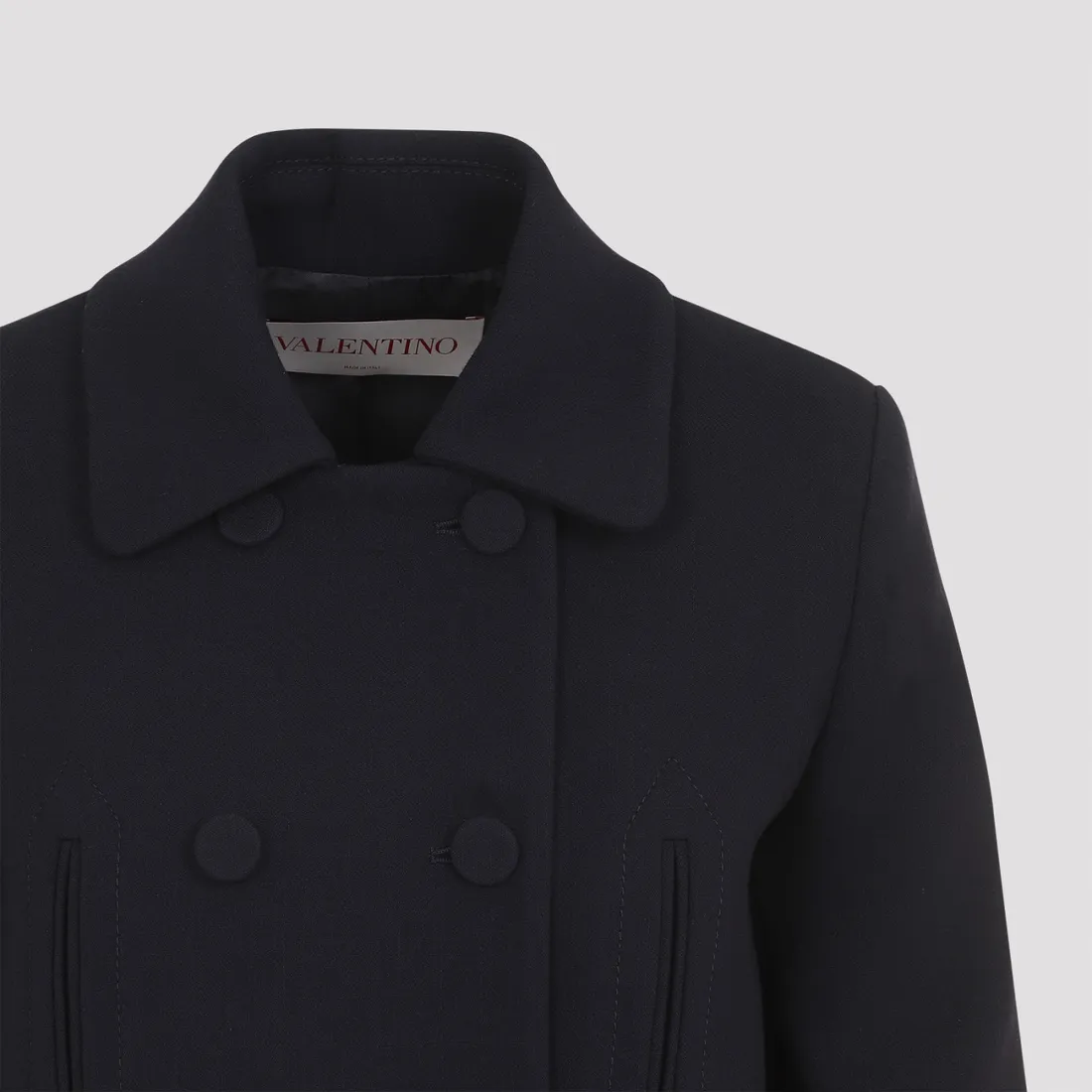 VALENTINO エンブロイダリーファイユピーコート 36 美品 valentino598-navy.jpg
