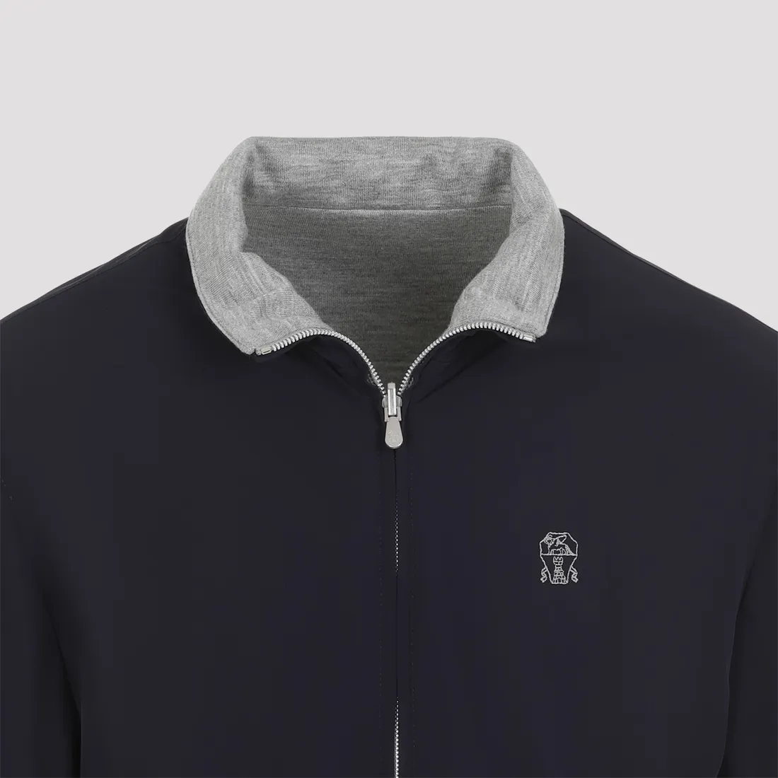 Brunello Cucinelli Reversible Kway MM40A7433G-CBJ47 NAVY