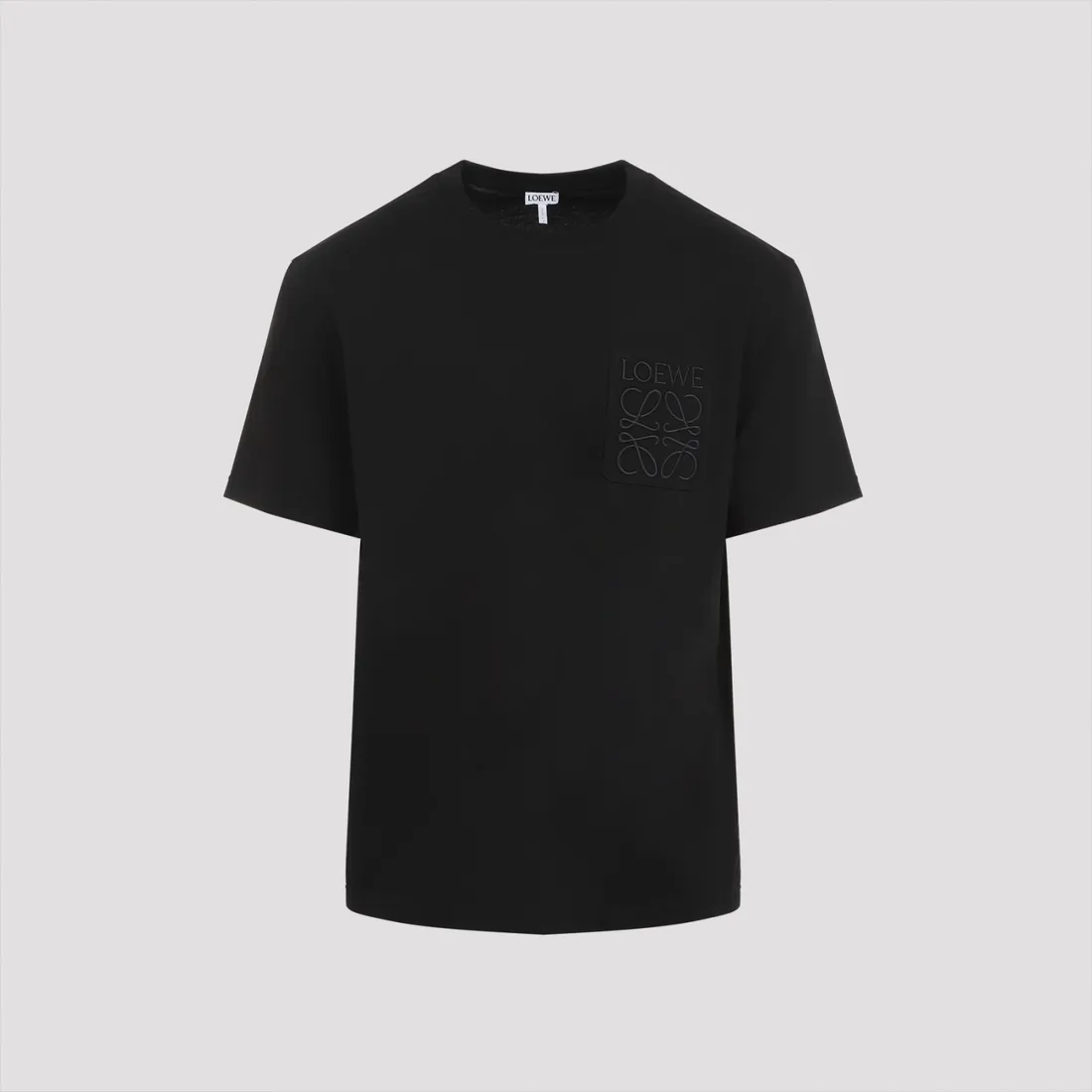 LOEWE ブラック Tシャツ ロゴ入り Relaxed fit T-shirt in cotton Black - LOEWE