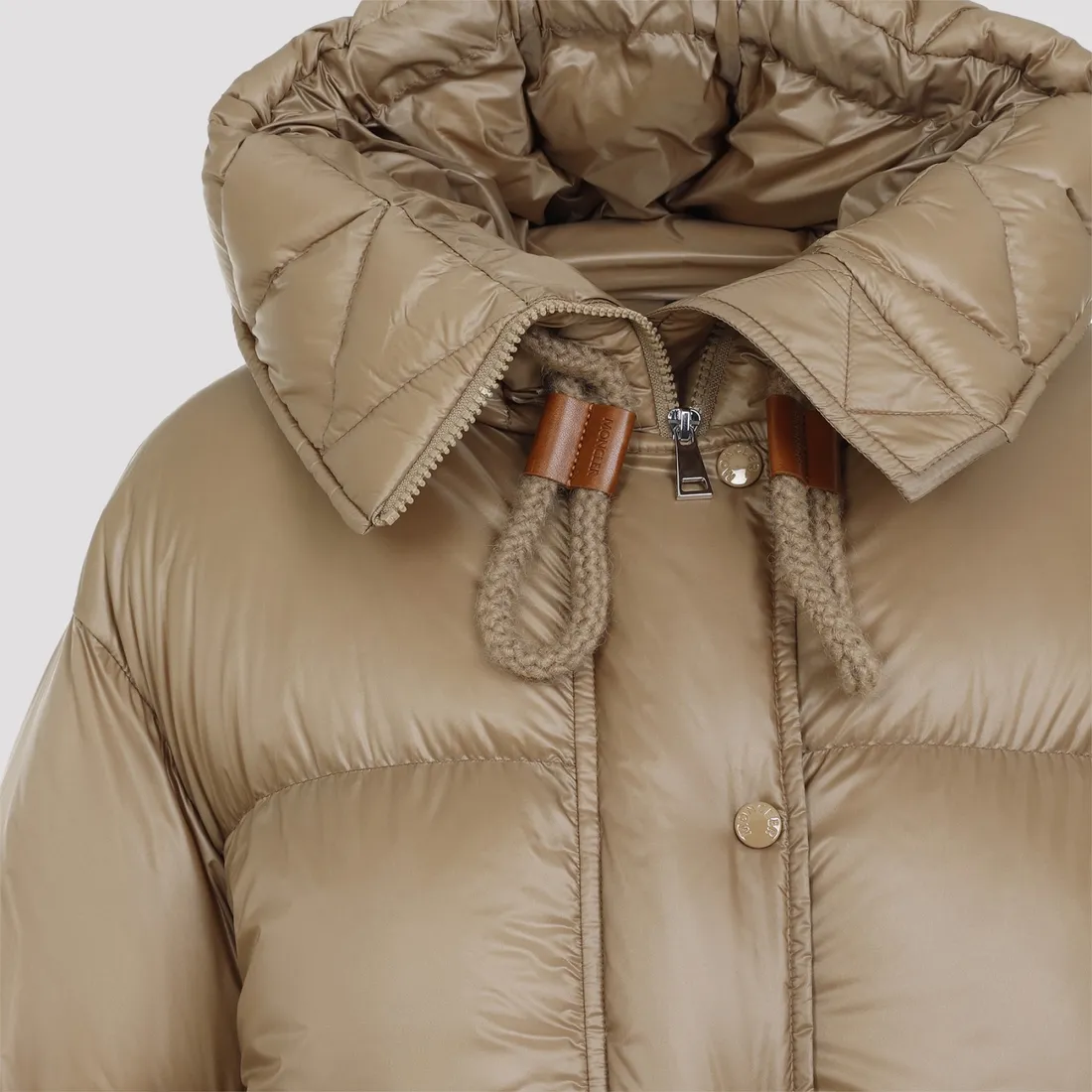 Moncler Borey Down Jacket J20931A00088.595ZZ-206 IVORY | IlDuomo