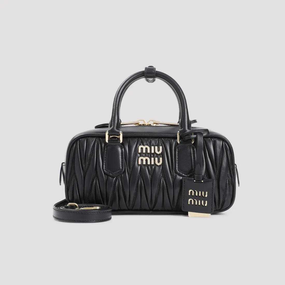 Miu Miu Matelassé Leather Handbag 5BB142VOON.AN88-F0002 NERO | IlDuomo