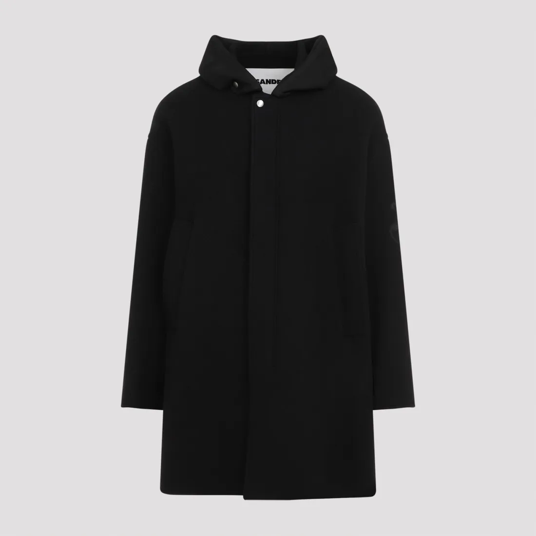 Jil Sander Virgin Wool Parka J47AA0116.J40020-001 BLACK | IlDuomo