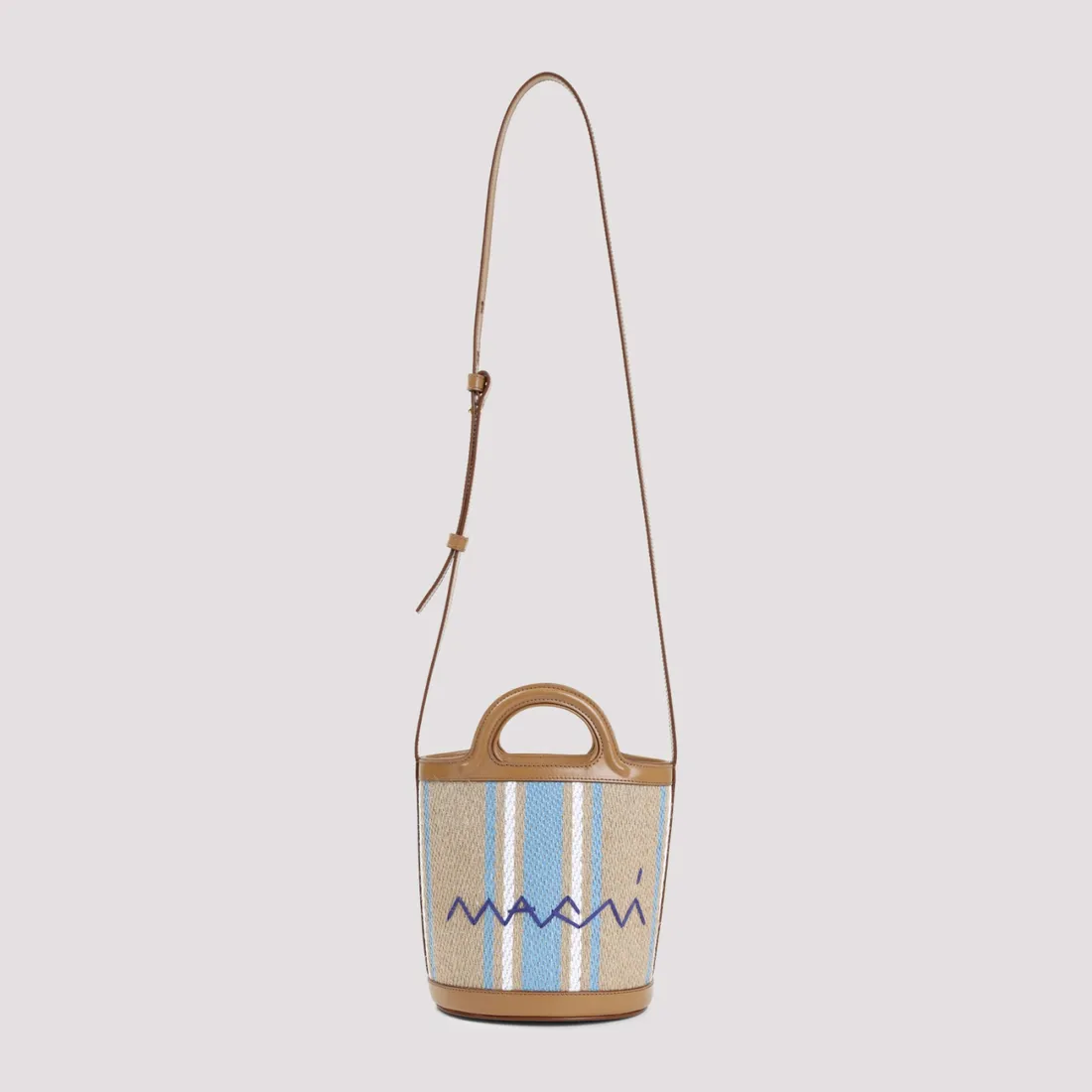 Marni Tropicalia Mini Bucket Handbag SCMP0056U7.P8181-ZO857 CIGAR