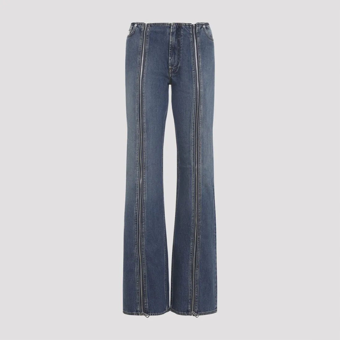 Jean Paul Gaultier Front Zipped Jeans 2504WTR031D02557-57