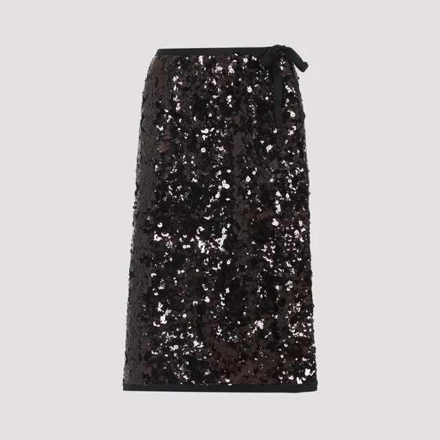 Bottega Veneta Printed Leather Midi Skirt 739562.V2RZ0-1069 Bottega Veneta Printed Leather Midi Skirt 739562.V2RZ0-1069