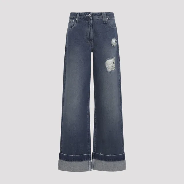 Courreges Hammer Denim Baggy Pants 324DPA253DE0033-7052