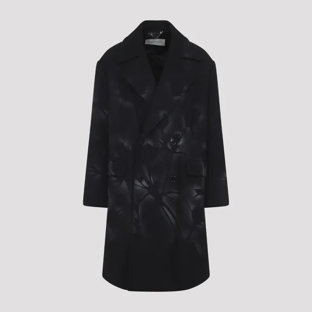 Rick Owens Jumbo Fogpocket Silk Wool Shirt RU01D3728.SW-09 BLACK