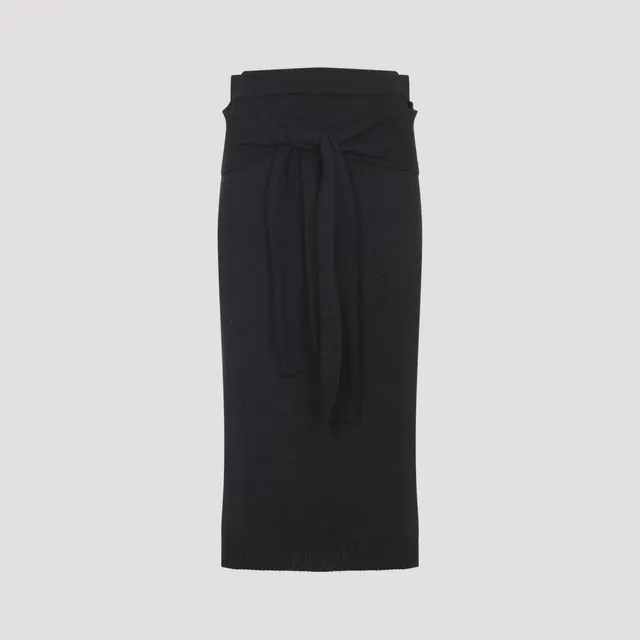 Saint Laurent Skirt 773304.Y3I83-1000 NOIR | IlDuomo