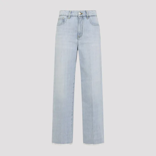 Miu Miu Cotton Jeans GWP503SOOO.14QU-F0013 AZZURRO | IlDuomo Miu Miu Cotton Jeans GWP503SOOO.14QU-F0013 AZZURRO | IlDuomo