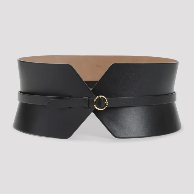 THE ROW BRIAN BELT ブラック レザー ゴールド金具 THE ROW ブライアンベルトブラック×ゴールド