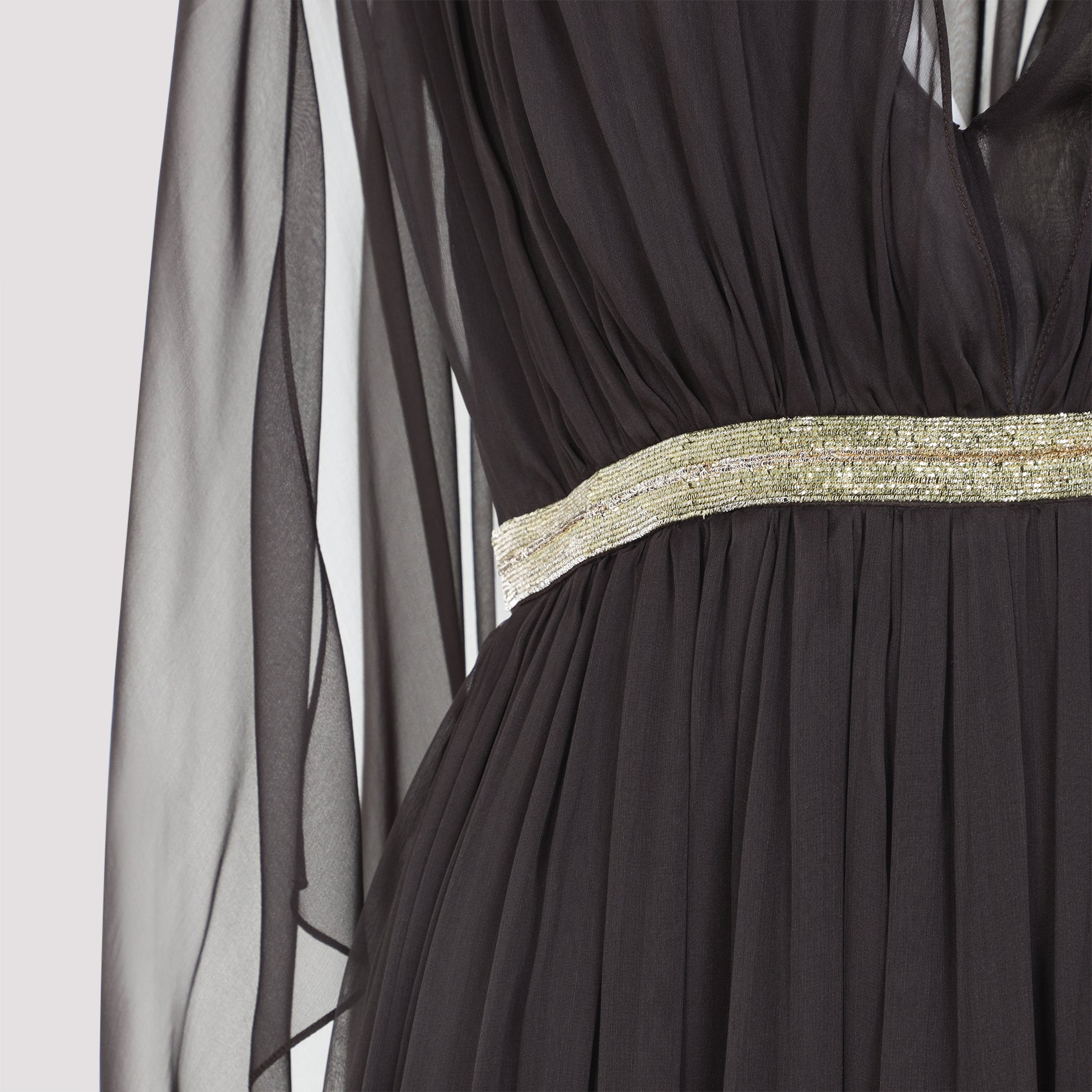 Alberta Ferretti Chiffon Long Dress
