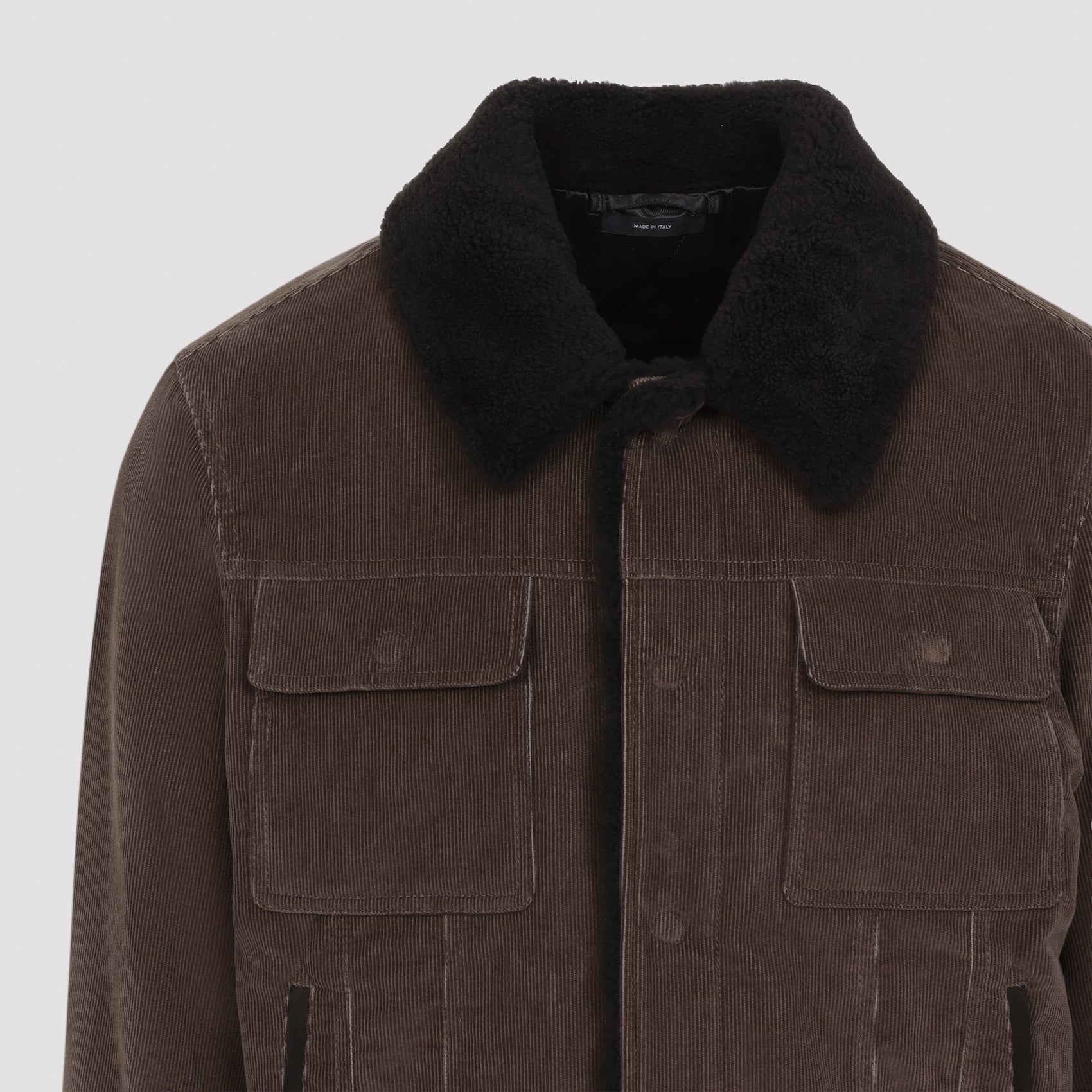 Tom Ford 900 Wale Cord Sherling Collar Trucker