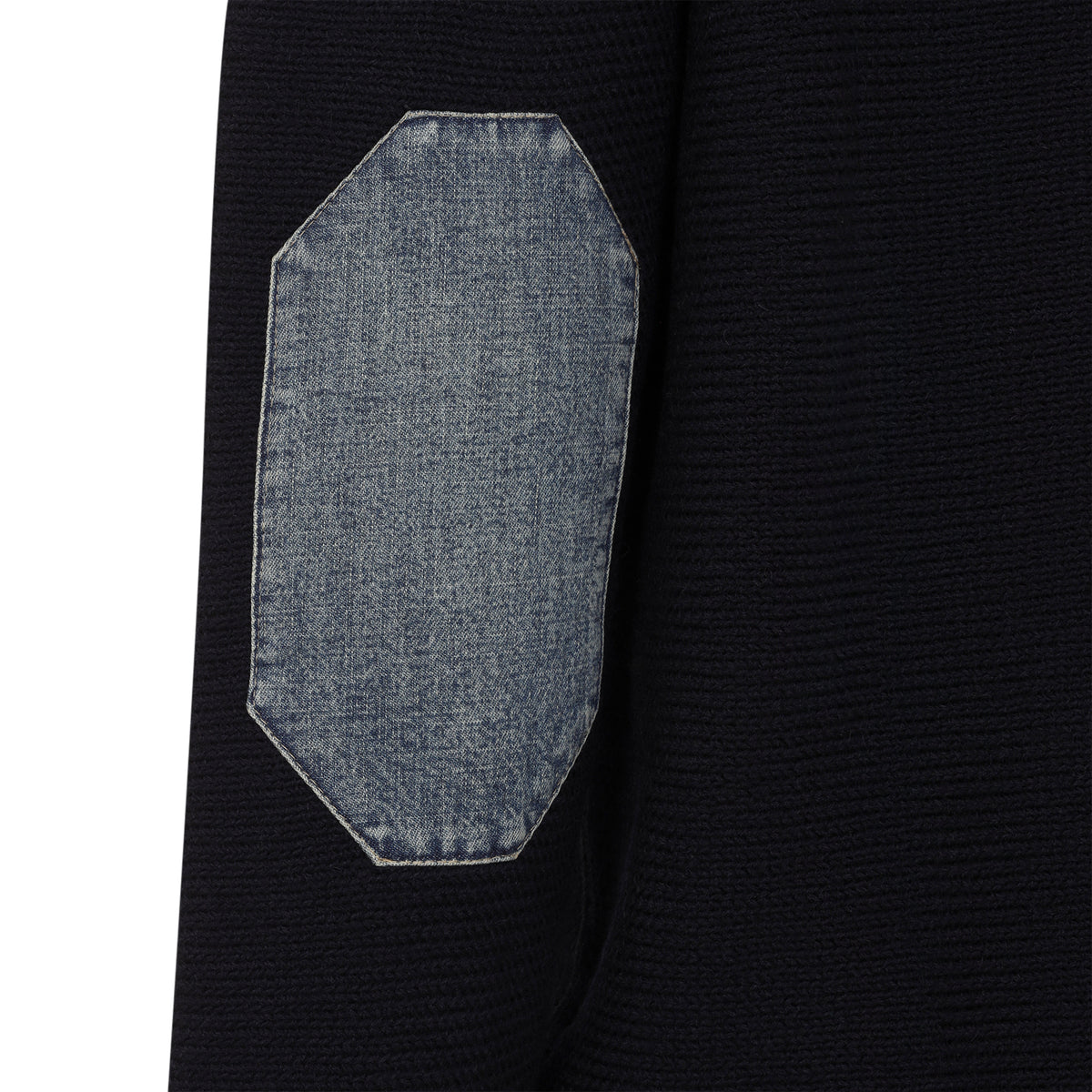 Maison Margiela Elbow Patch Quarter Zip Sweater