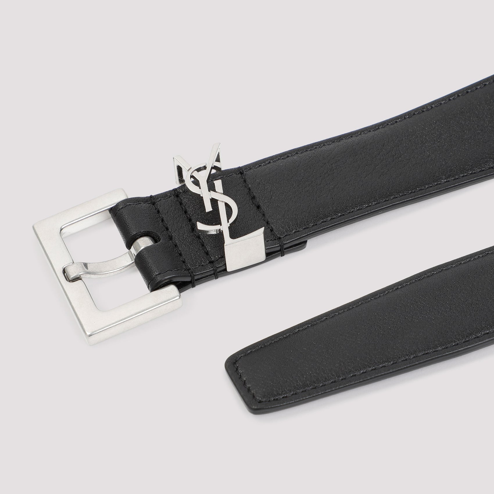 Saint Laurent Leather YSL Belt