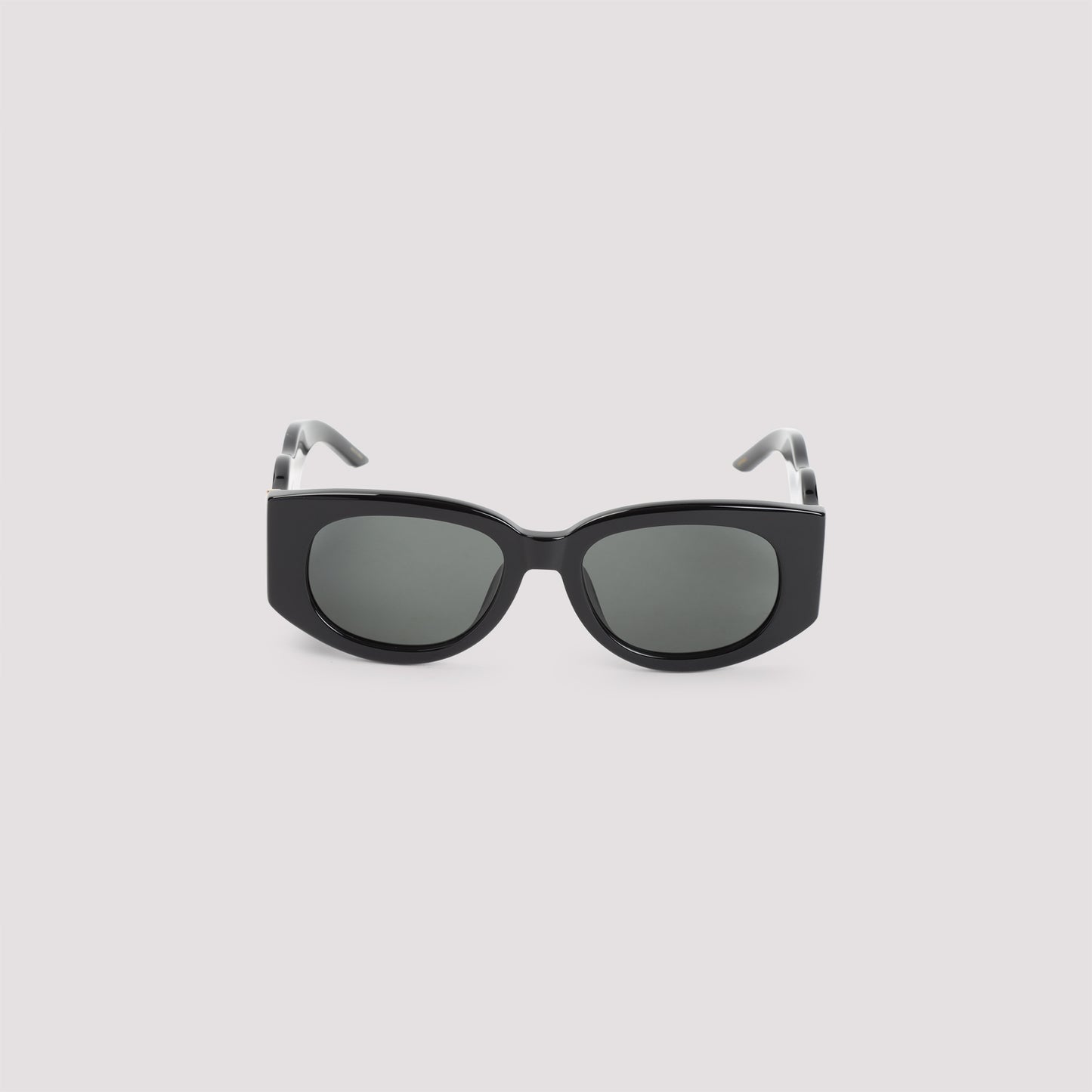 Casablanca Metal Oval Wave Acetate Sunglasses