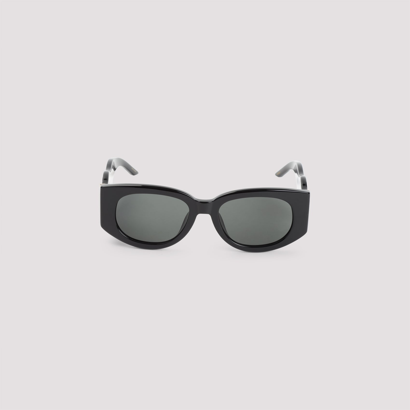 Casablanca Metal Oval Wave Acetate Sunglasses