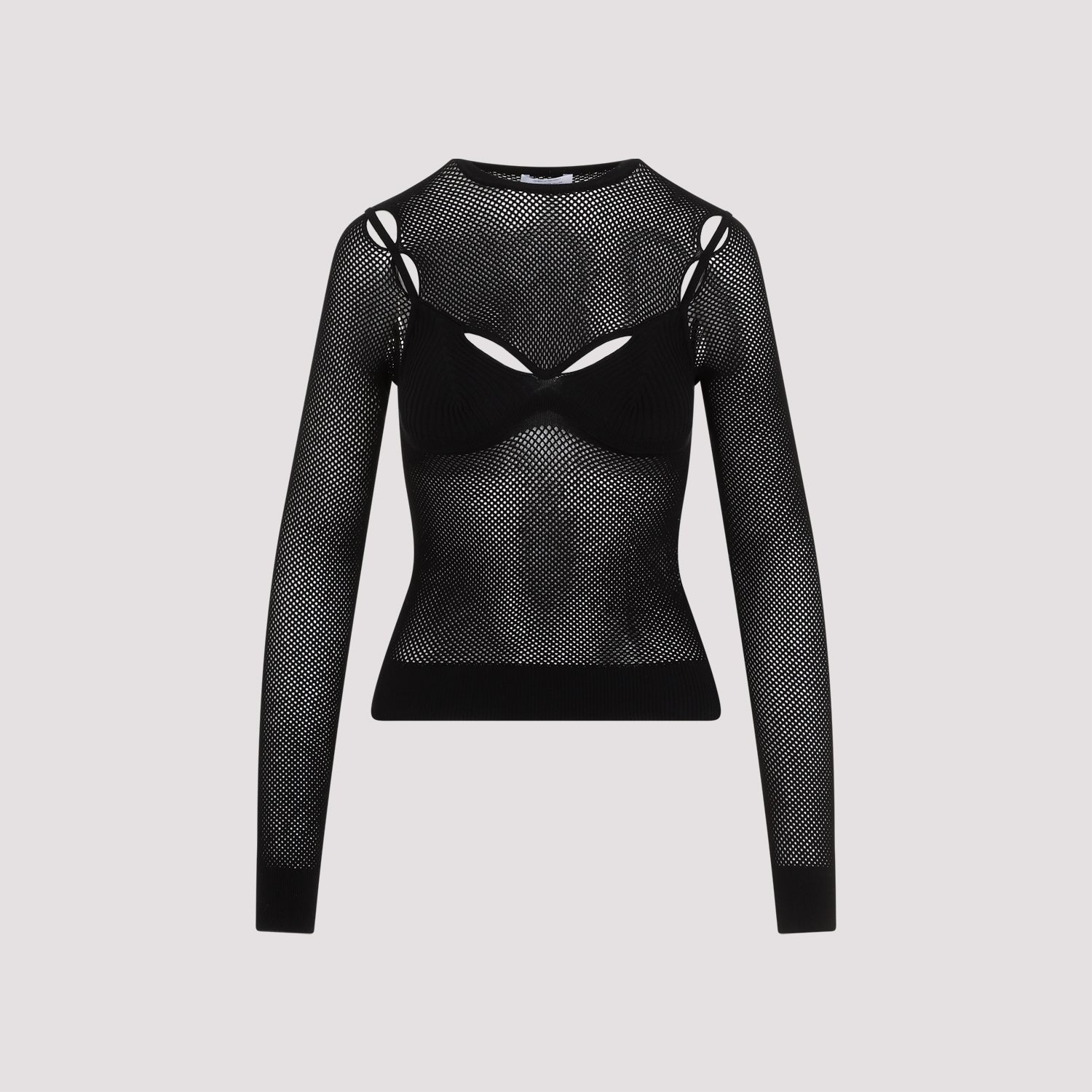 Off White Net Arrow Bralette Top