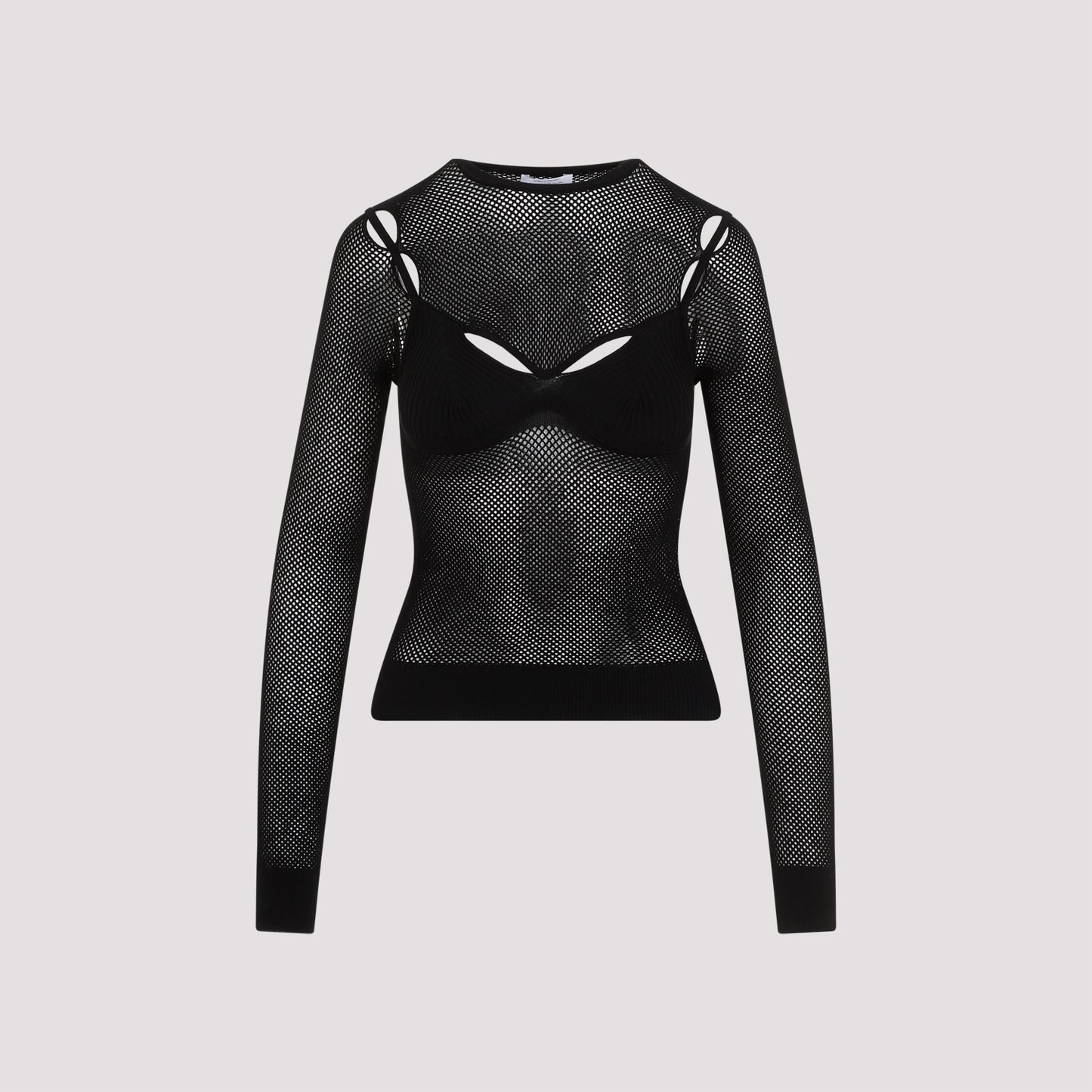 Off White Net Arrow Bralette Top