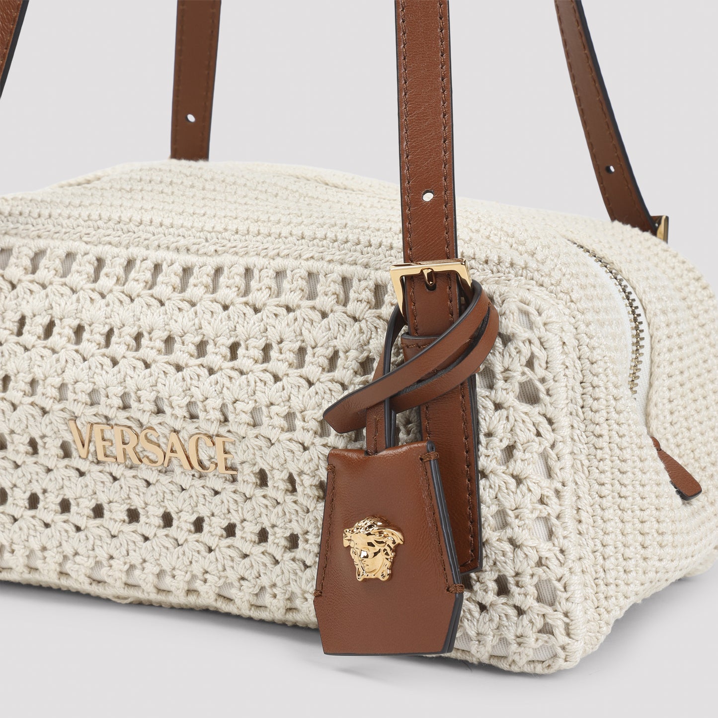 Versace Crochet Shoulder Bag