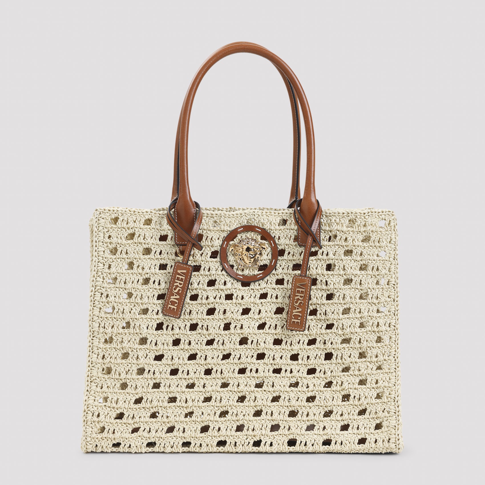 Versace Rafia Large Tote Bag