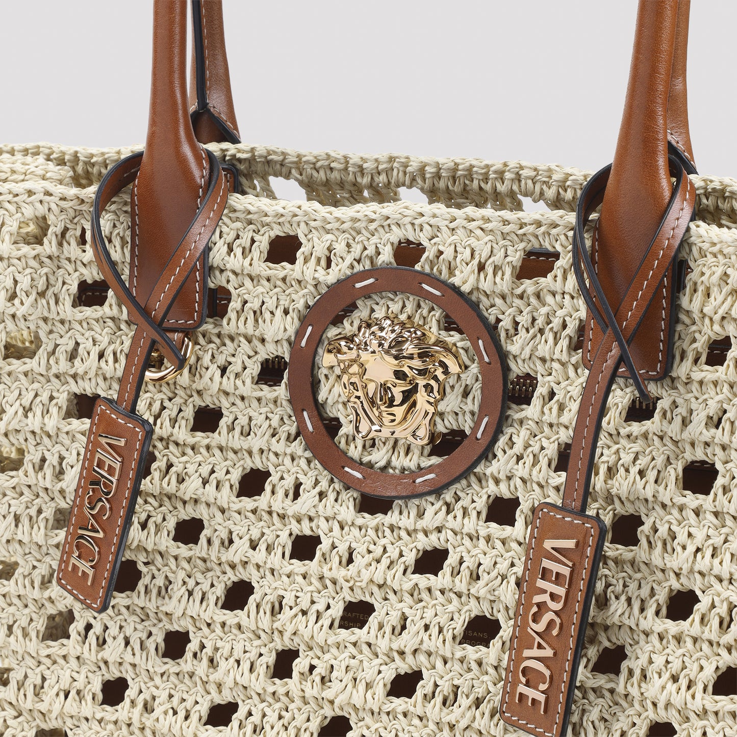 Versace Rafia Large Tote Bag