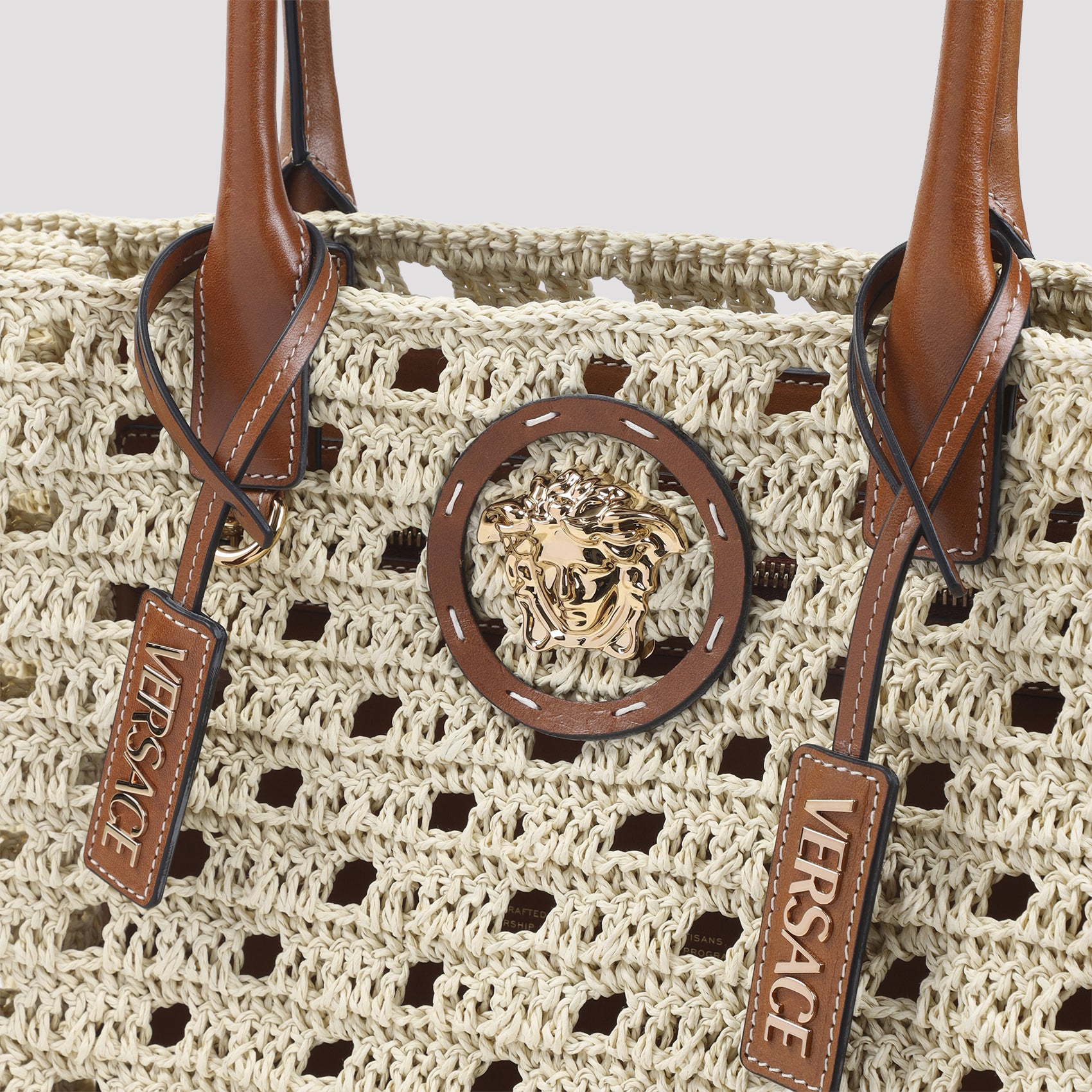 Versace Rafia Large Tote Bag