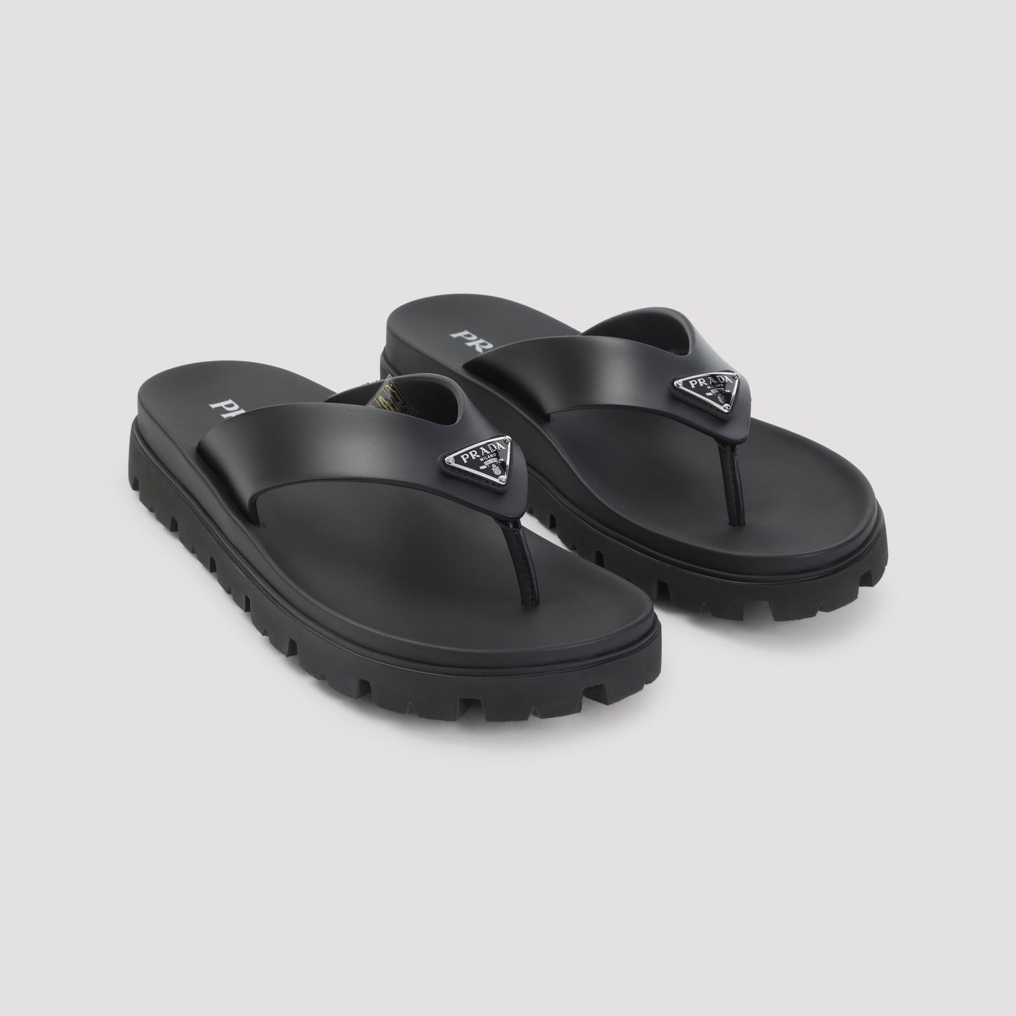 Prada Soft Cage Thongs Sandals