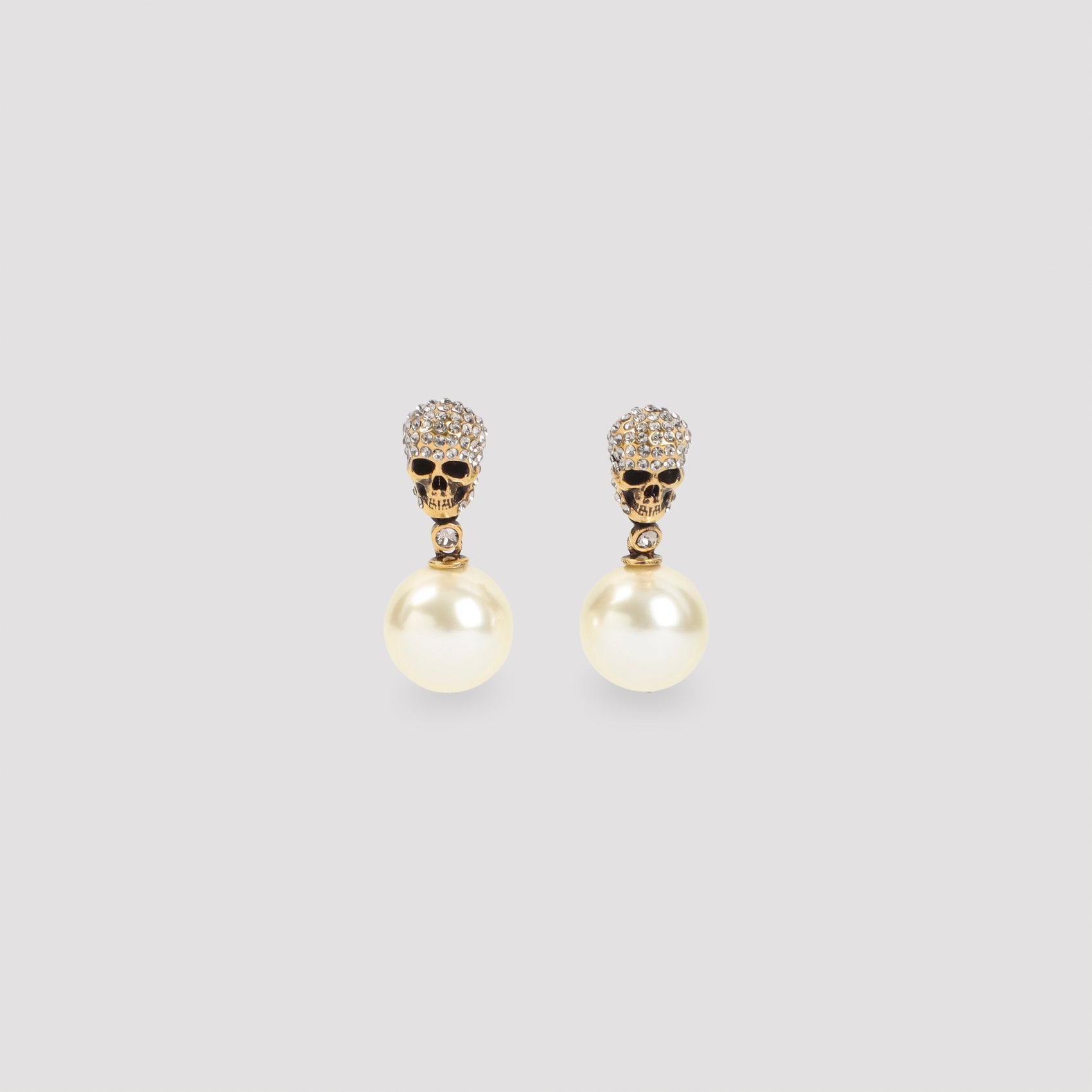 Alexander McQueen Pave Skull Earrings