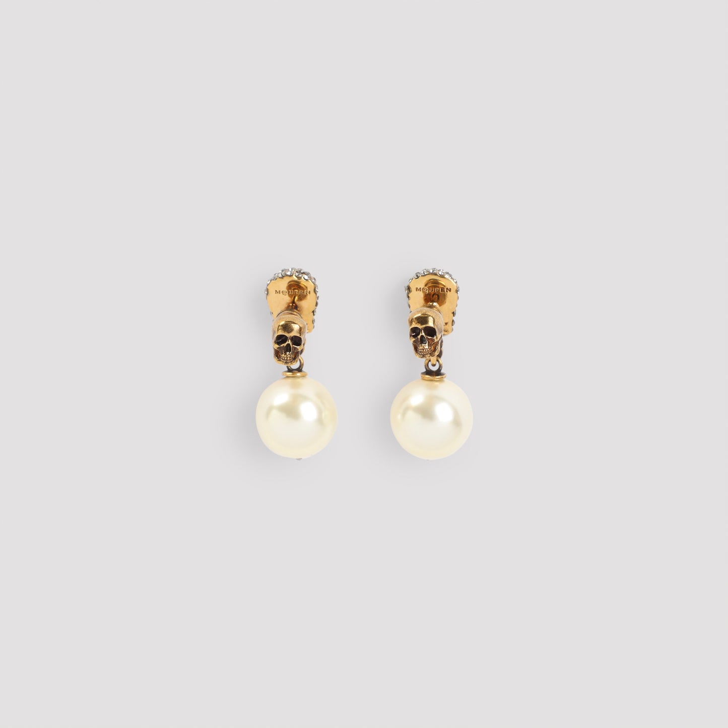 Alexander McQueen Pave Skull Earrings