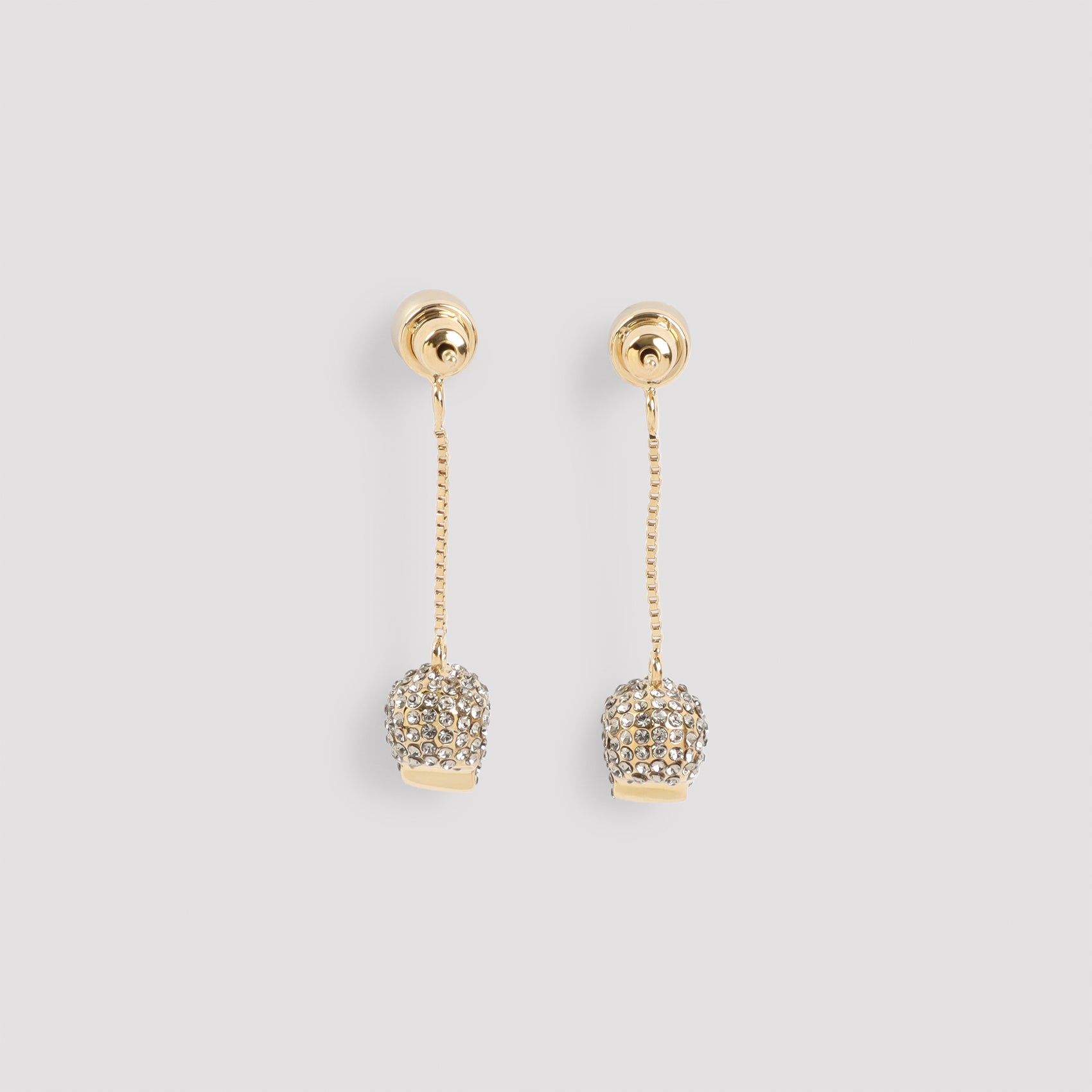 Alexander McQueen Pave Skull Earrings
