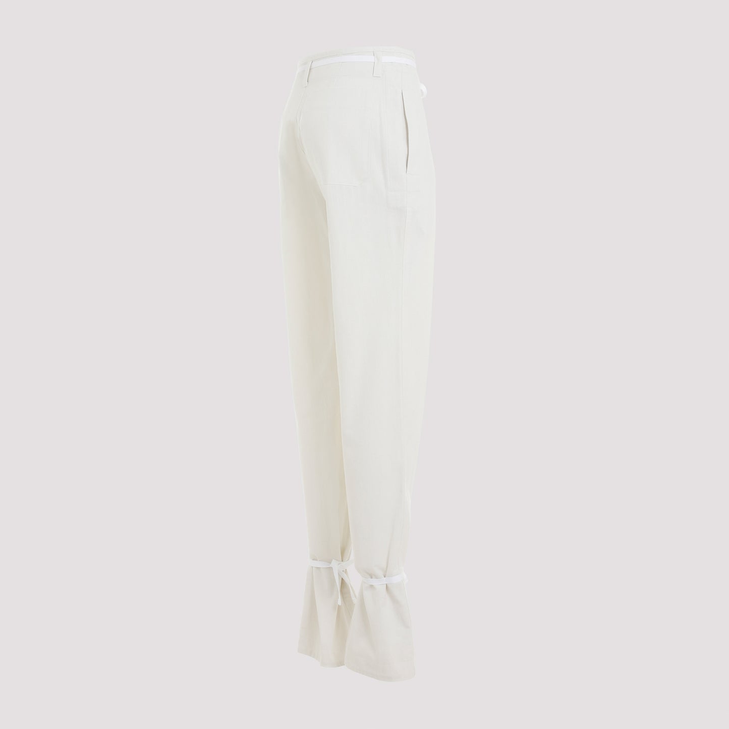 Lemaire Straight Pants With Strings