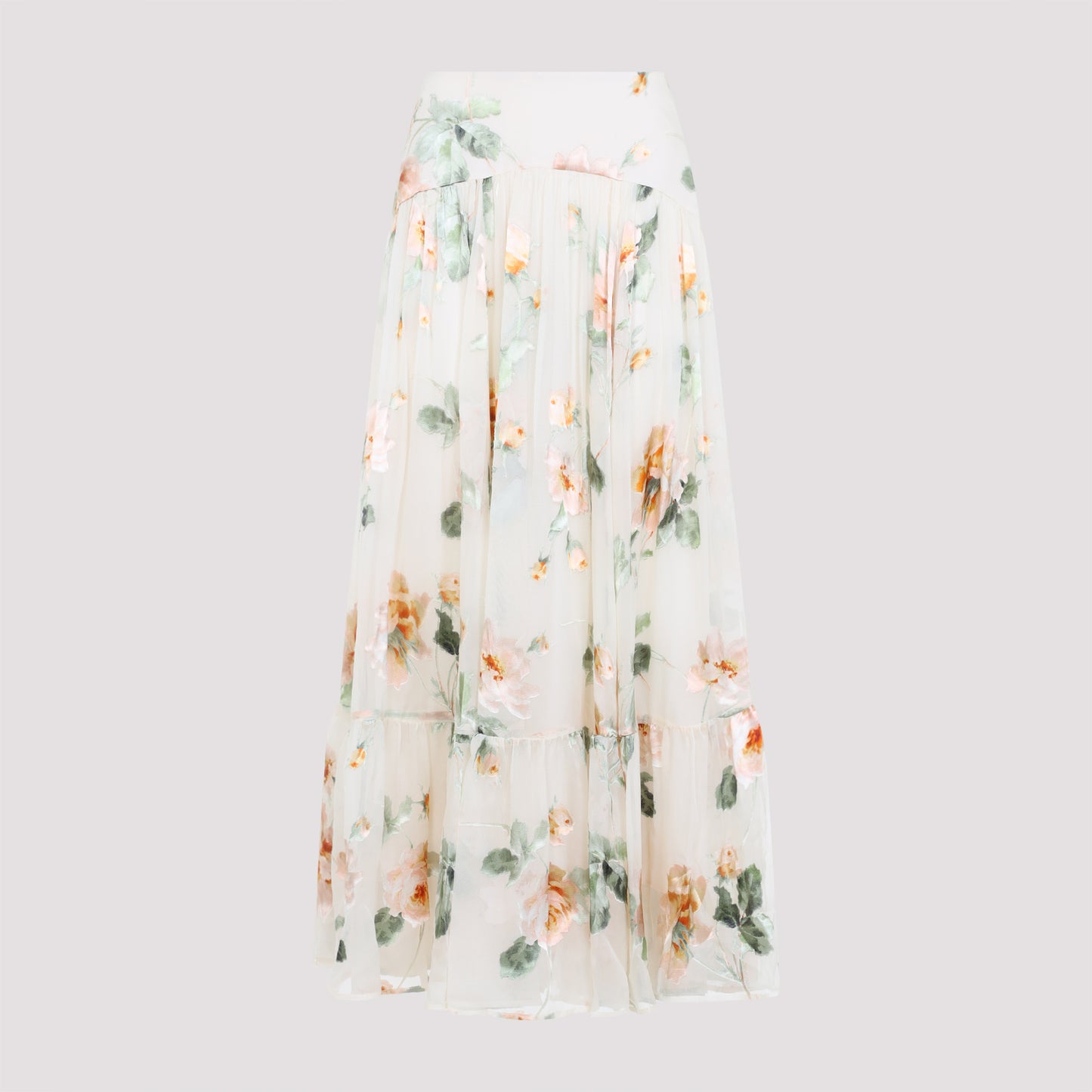 Zimmermann Carousel Burnout Midi Skirt