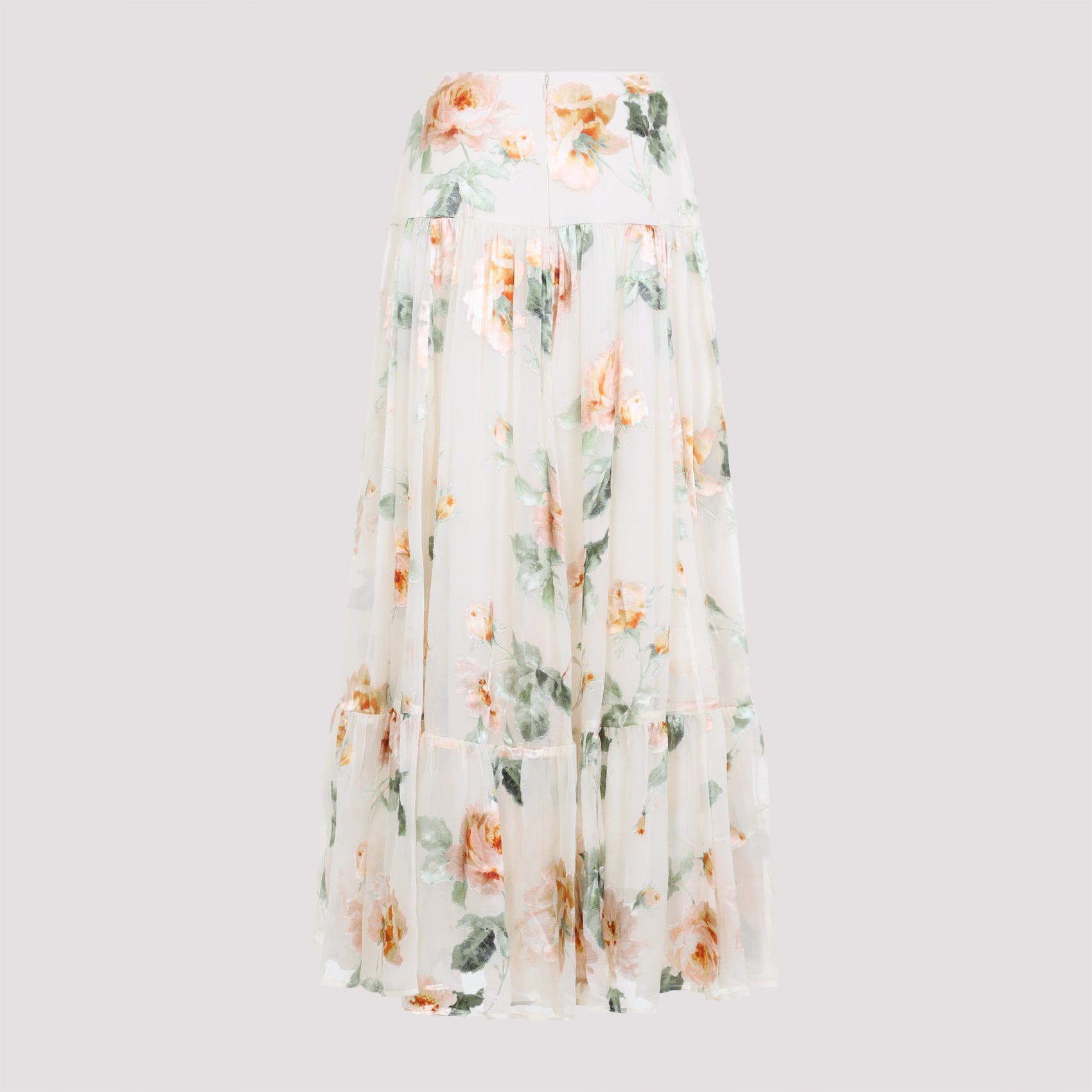 Zimmermann Carousel Burnout Midi Skirt