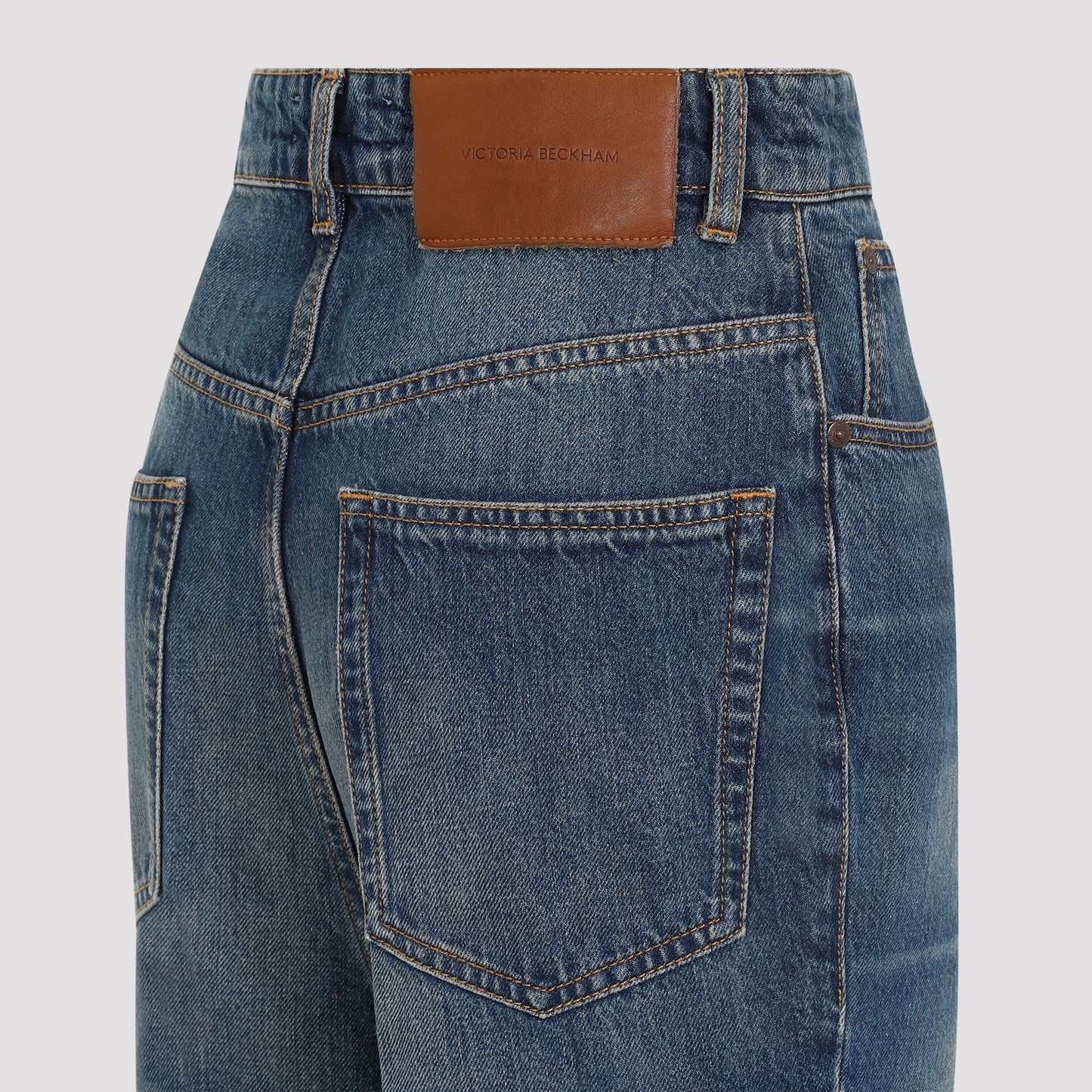 Victoria Beckham Wide Leg Kick Jeans