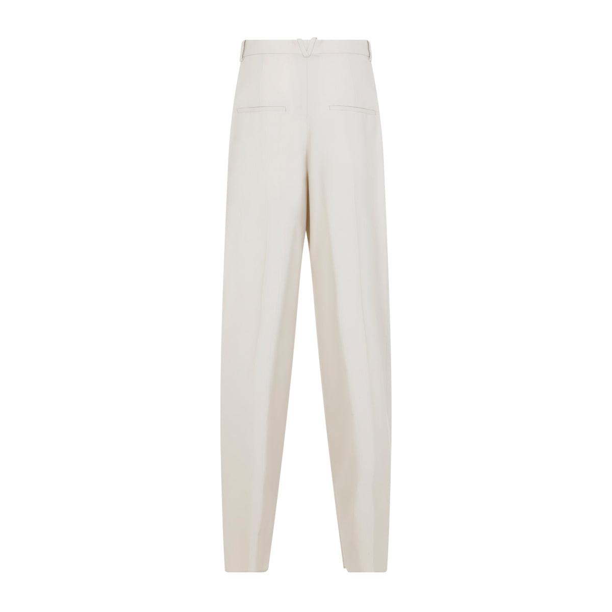 WOOL COTTON STRIPED PANT