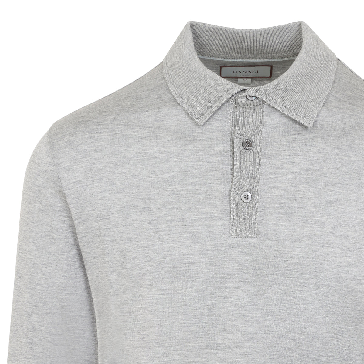 Canali L/S Knit Polo