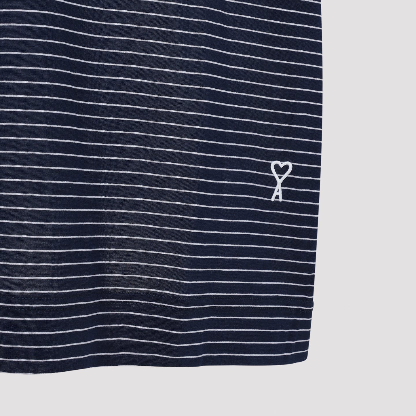 Ami Striped Boxy Fit Polo